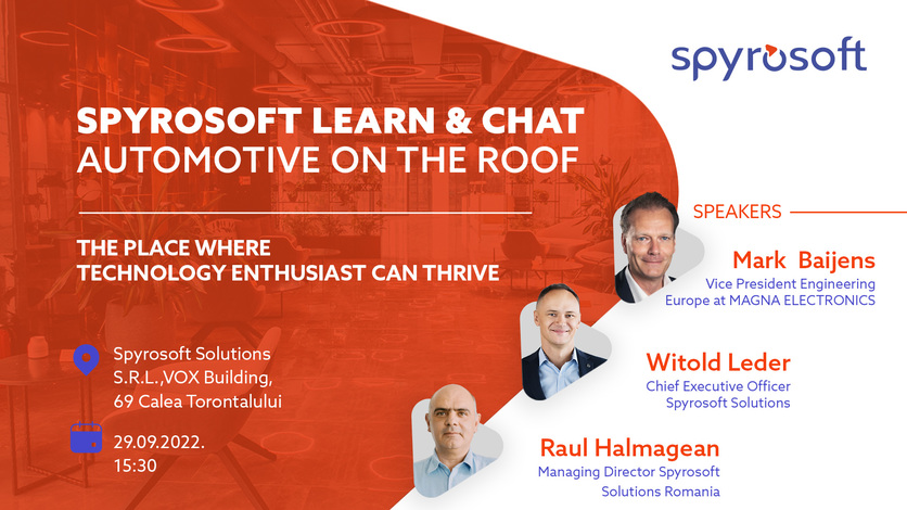 Automotive on the Roof, Spyrosoft Learn&Chat